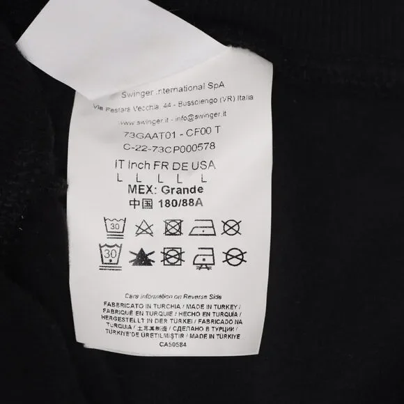 Versace Jenas Couture High Waist Logo Sweatpants Black Size L - Picture 5 of 5